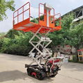 mini crawler gas engine hydraulic lift work platform 