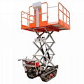 mini crawler gas engine hydraulic lift work platform 