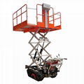 mini crawler gas engine hydraulic lift work platform  5