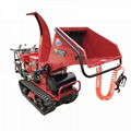  Mini crawler Wood Chipper and wood splitter