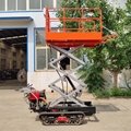 mini crawler gas engine hydraulic lift work platform  10