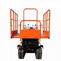 mini crawler gas engine hydraulic lift work platform  6