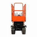 mini crawler gas engine hydraulic lift work platform  7