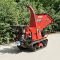 Mini crawler self propelled type wood shredder 9