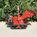 Mini crawler self propelled type wood shredder 10