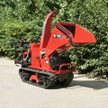 Mini crawler self propelled type wood shredder