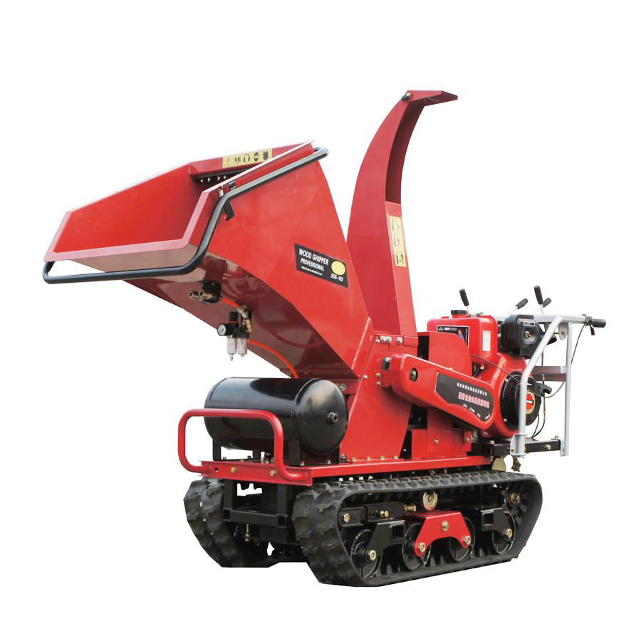 Mini Mobile Garden Wood Chipper with Pneumatic pruning 2