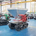 mini crawler type hydraulic motor drive fertilizer spreader 6