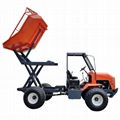 Palm Garden 4WD Articulated Transport Tractor with lift container