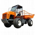 Palm Garden 4WD Articulated Transport Tractor with lift container