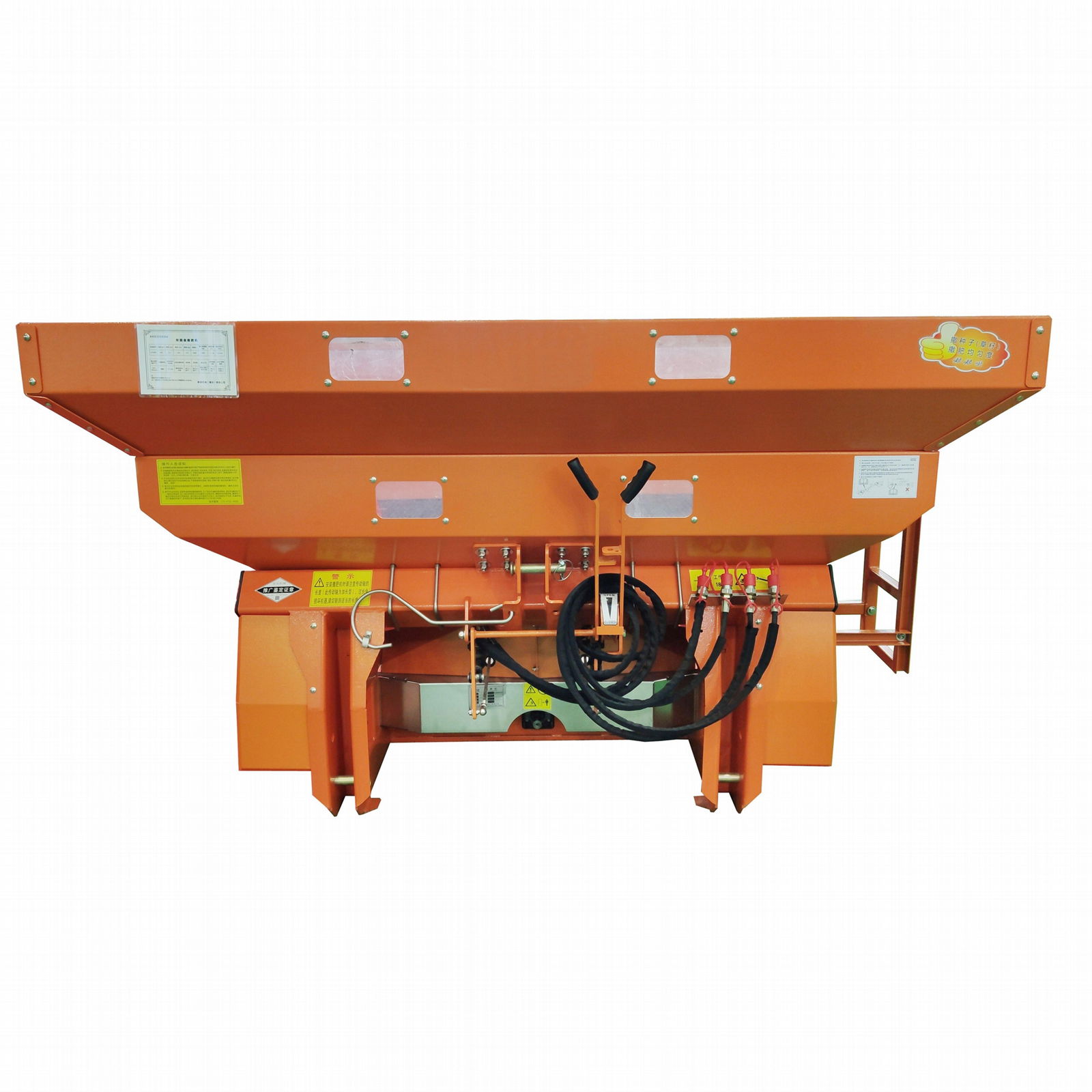 Tractor fertilizer distributor machine