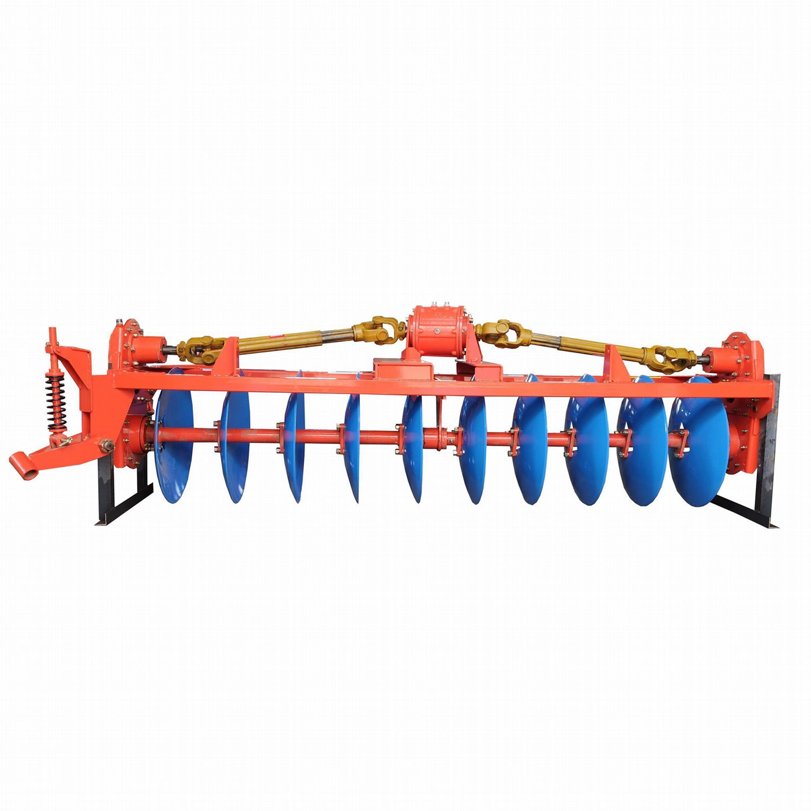 Tractor mounted drive disc plow 3
