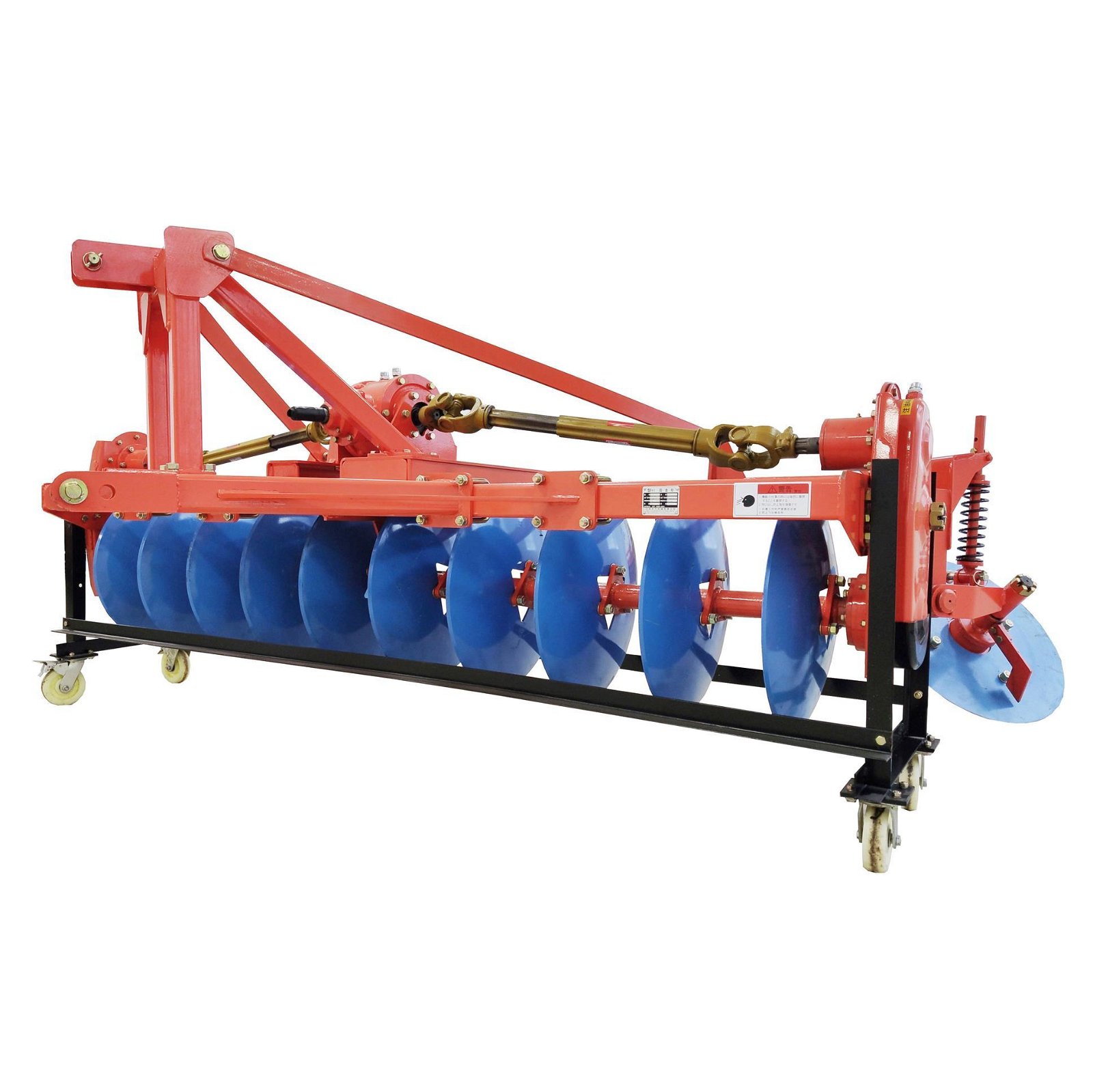 Tractor mounted drive disc plow