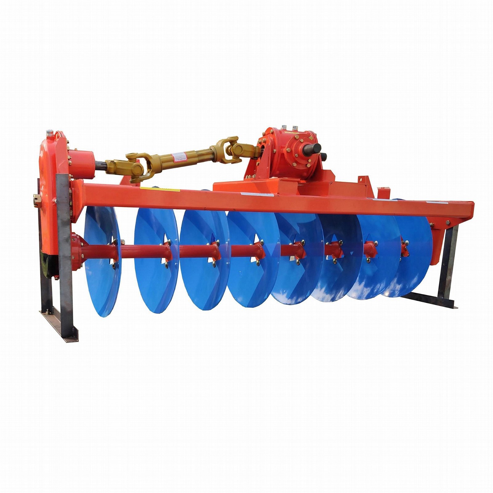 Tractor mounted drive disc plow 2