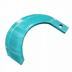 Rotary blade for paddy fileds ridge plastering machine