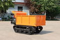 Loading 1000KG micro crawler dumper for fruits garden