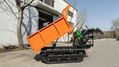 Loading 1000KG micro crawler dumper for fruits garden