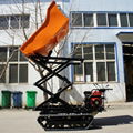  palm oil garden Crawler type dumper with lift container