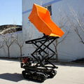  palm oil garden Crawler type dumper with lift container