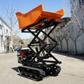  palm oil garden Crawler type dumper with lift container