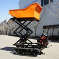  palm oil garden Crawler type dumper with lift container