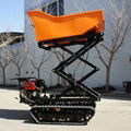  palm oil garden Crawler type dumper with lift container