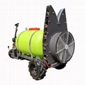 Mini orchard pesticide sprayer fan system