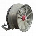 Vehicle mounted garden air blast sprayer fan system 1