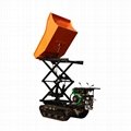  palm oil garden Crawler type dumper with lift container 5