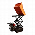  palm oil garden Crawler type dumper with lift container