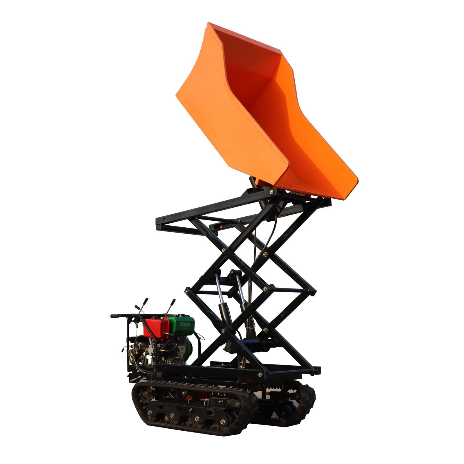  palm oil garden Crawler type dumper with lift container