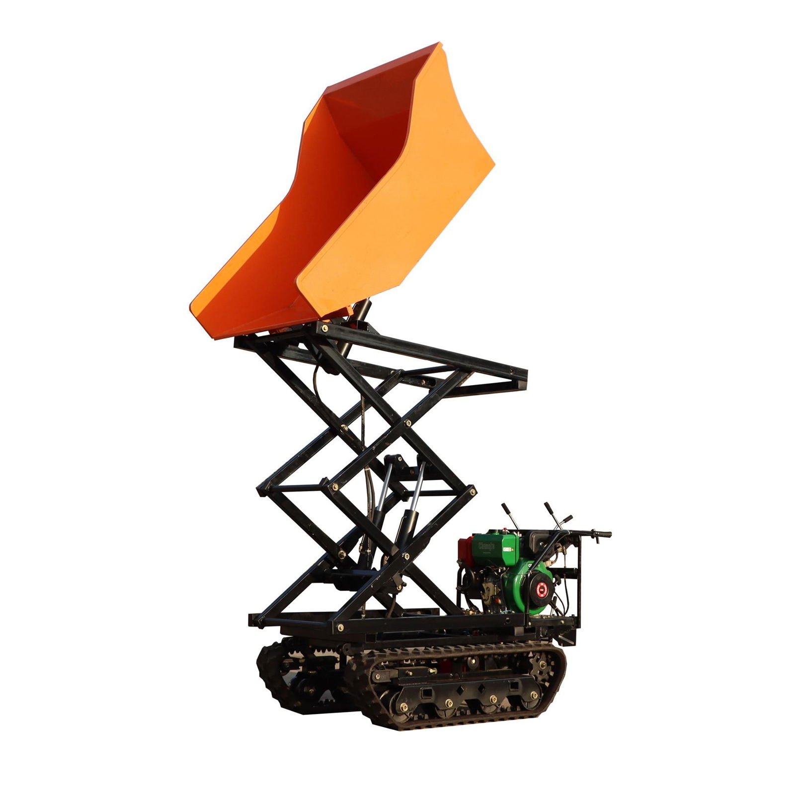 Crawler type dumper with lift container