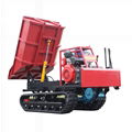 rubber track palm garden transporter with scissor lift