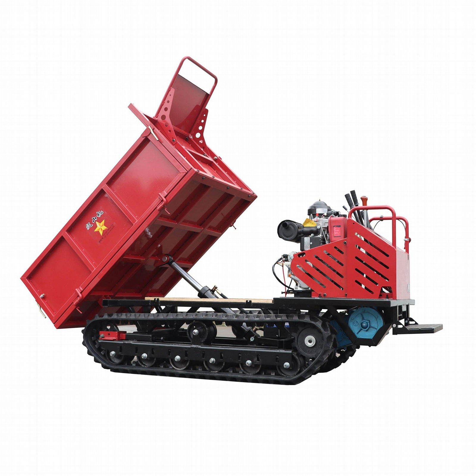 small rubber tracked swamps tipper 2