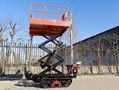 mini crawler gas engine hydraulic lift work platform 