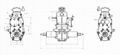 rubber track type dumper gearbox assembly