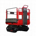 crawler remote control work platform for garden fruits picking