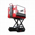 hydraulic elevating work platform for garden fruits picking 1