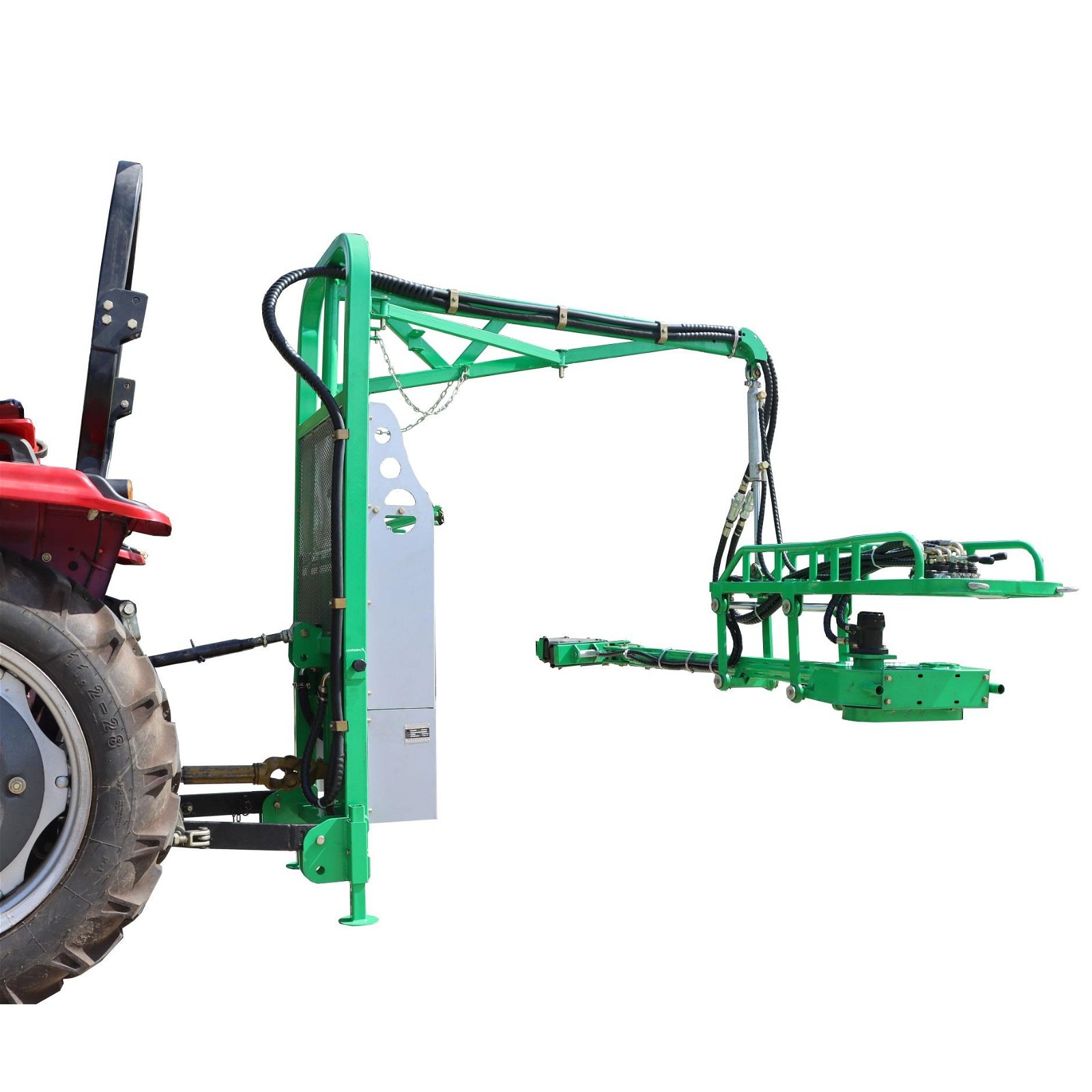 tractor mounted nut tree shaker harvester machine