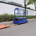 greenhouse pipe rail hydraulic scissor lift trolley