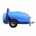 Tractor trailer PTO air blast power sprayer