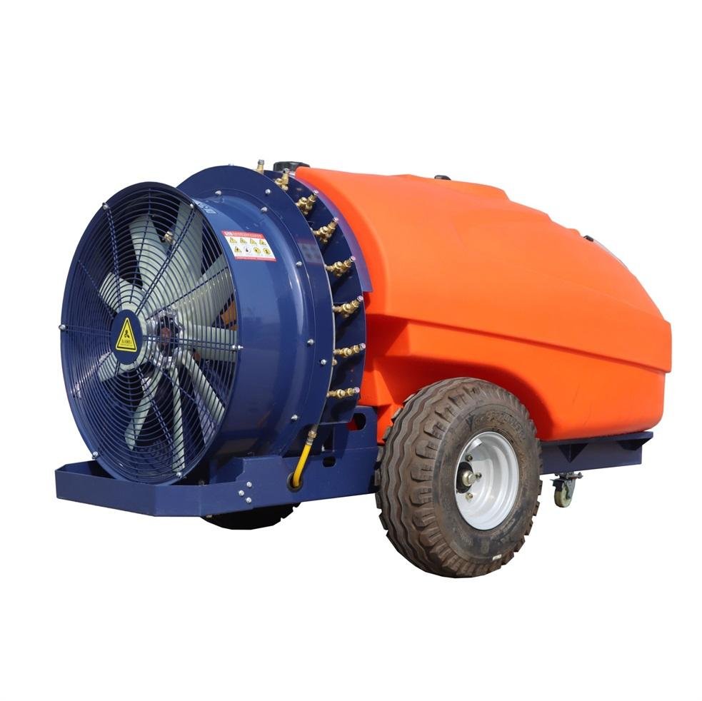 Trailer type orchard and fruit trees power sprayer