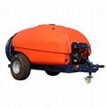 Trailer type orchard and fruit trees power sprayer