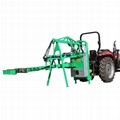 Walnut tree shaker harvester machine