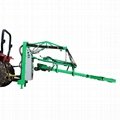 Walnut tree shaker harvester machine with PTO drive