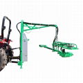 Pecan tree harvesting shaker with tractor mounted