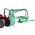Pecan tree harvesting shaker with tractor mounted 8