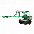 self propelled Pecan tree shaker with crawler type