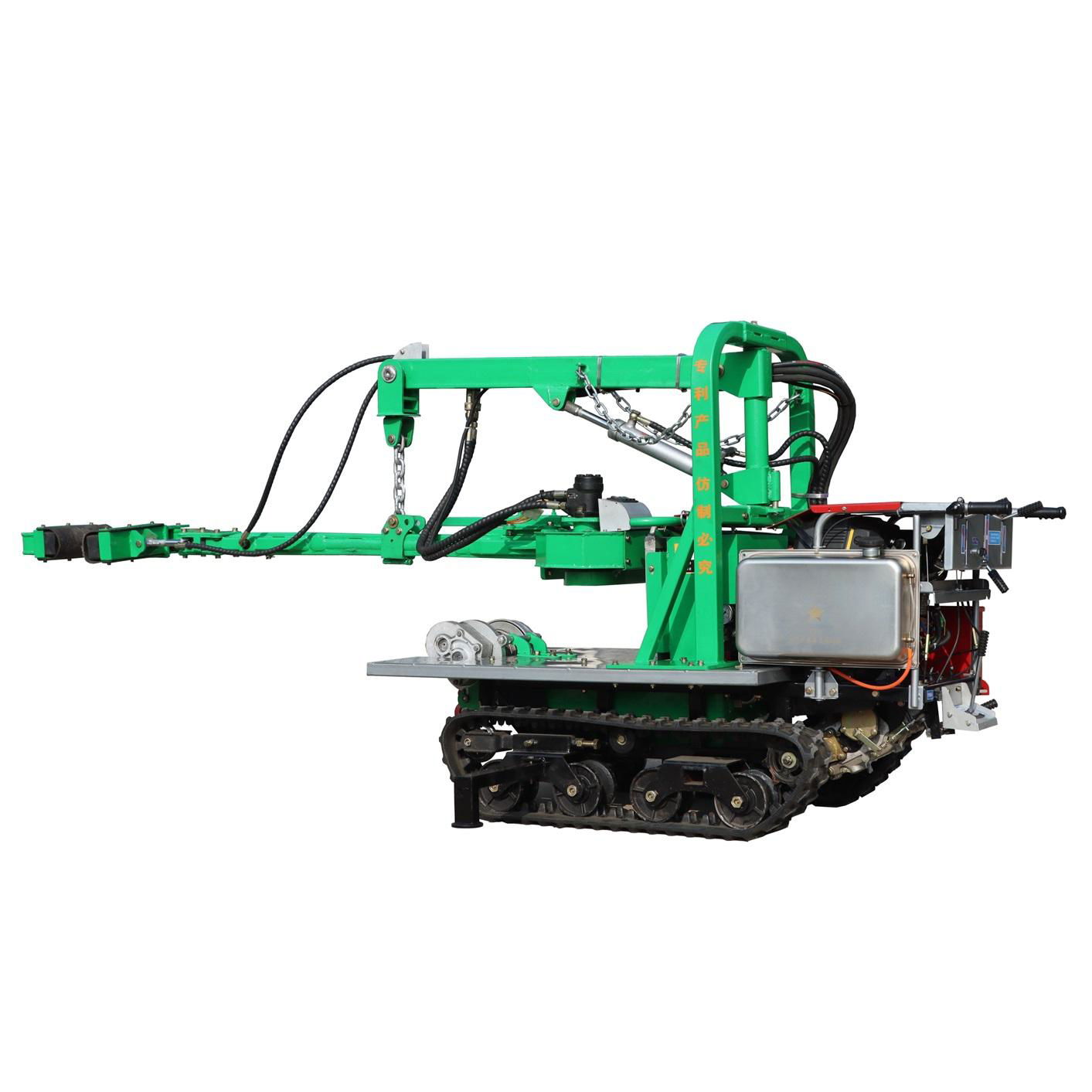 self propelled Pecan tree shaker with crawler type 3