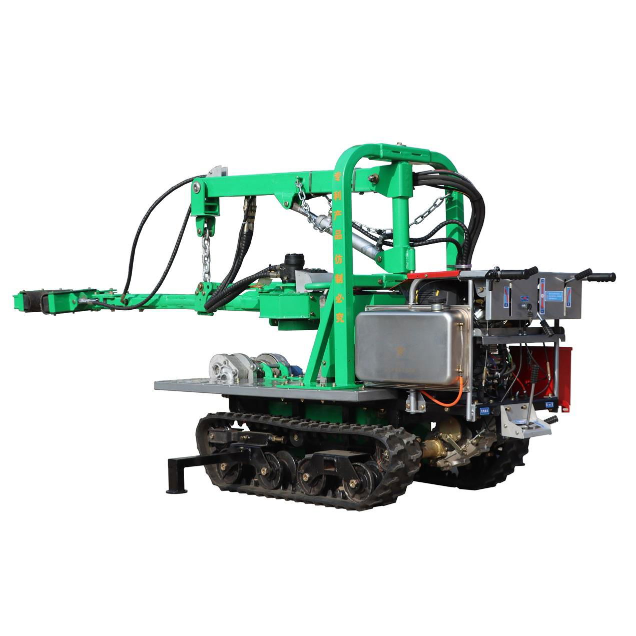 self propelled Pecan tree shaker with crawler type 4